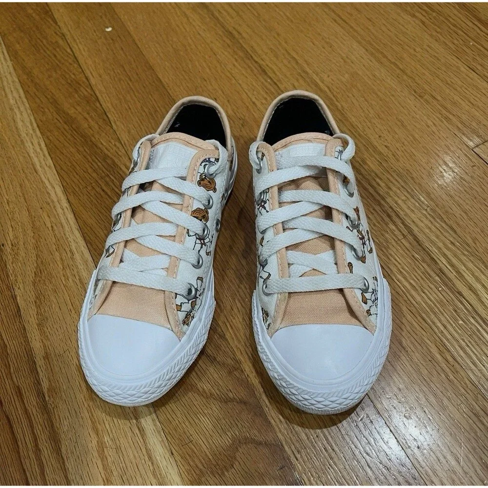 Converse All Star Boys Low Top Sneakers Size 12 Toddler Printed Karate Tiger EUC